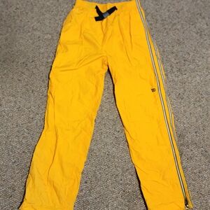 Wilson Ultra Collection Track Pants Mens Size L Yellow Nylon